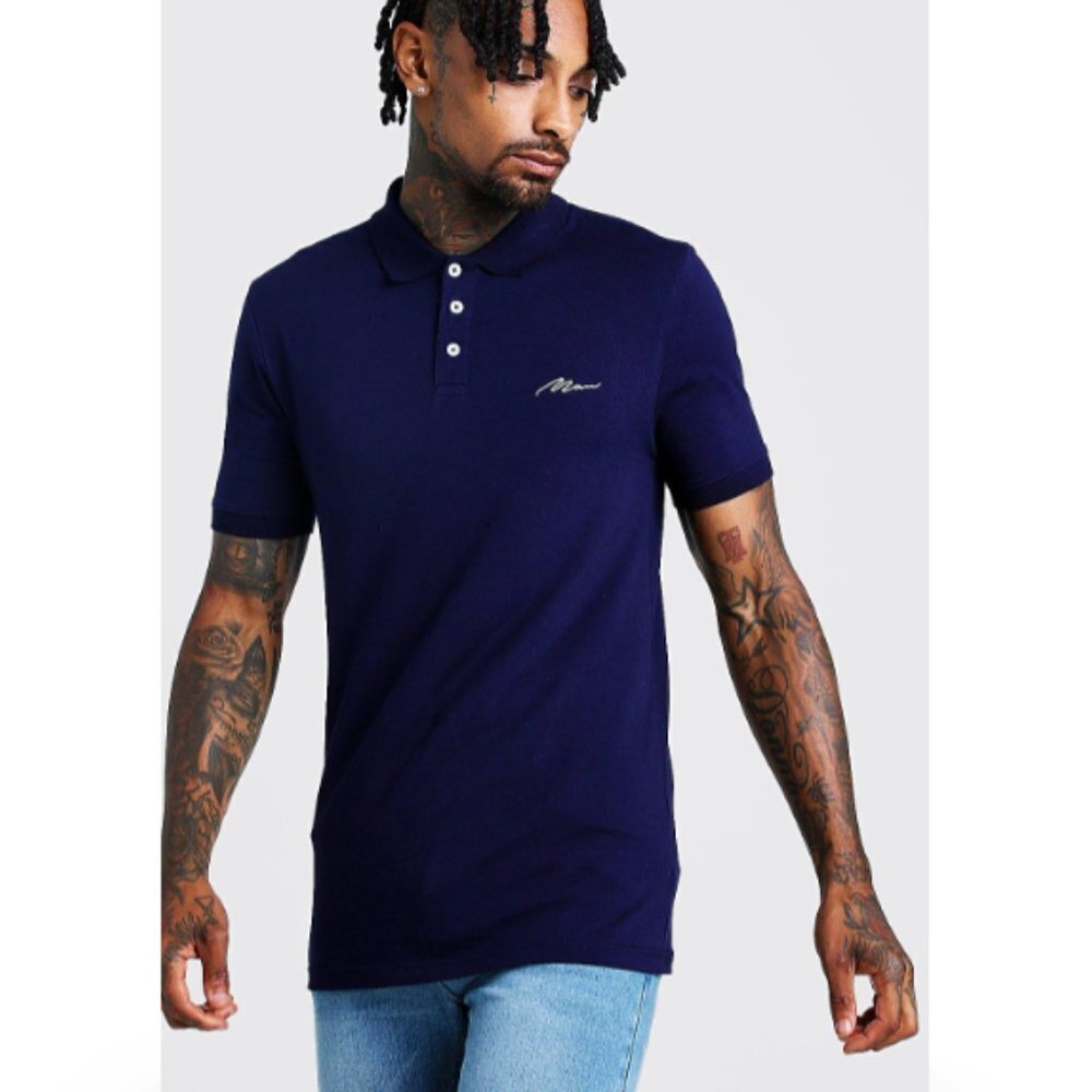 Boohooman Signature Muscle Fit Polo